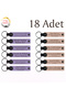 Personalized Message Gift Leather Keychain, Purple Violet & Navy Blue, Individually Name Writable Set of 18