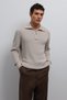 Stone Zippered Knitwear Men's Sweater