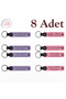 Name Written Leather Keychain, Purple & Navy, Set of 8 Gifts for Your Loved Ones for Your Special Celebrations