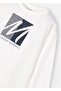 Boy's Printed Long Sleeve T-Shirt Ekru 4086 - 6