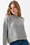 Basic Oversize Crew Neck Soft Textured Knitwear Sweater Aw25Kz0017 - 3