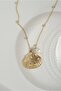 Stainless Steel Pearl Seashell Necklace - 4