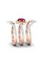 Stone 3-Piece Ring Set Offering Elegance and Sophistication in One - 2