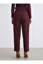 Burgundy Standard Fit Women's Trousers - 4