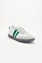 Men's Sneakers Green White Samba Model Thin Sole Lace-Up - 4