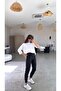 Black Scuba Comfortable Pants - 4