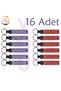 Name Writable Leather Keepsake Keychain, Purple & Navy Blue, for Those Who Are Looking for Very Special Gifts, Set of 16