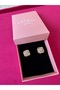 Milena Istanbul Square Heart Zircon Stone Earrings - 2