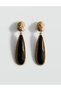 Brand Antique Gold Black Earrings