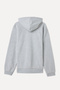 Men's Gray Melange Loose Fit Hooded Sweatshirt - 2