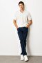 Men's Polo Neck 100% Cotton Short Sleeve Thin Knitwear Cream - 5