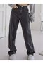 Women's Smoked Lycra Super Waist Loose Jeans. Wide Leg New-2 - 4