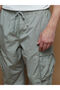 Khaki Comfortable Fit Poplin Men's Cargo Pants - 7