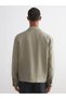 Vizyon New Season Standard Fit Shirt Collar 100% Linen Men's Coat - 8