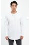Wide Neckline Skirt Part Oval Cut T-Shirt - 6