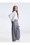 Star Embroidered Wideleg Girl's Jean Trousers