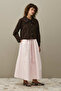 Round Neck Denim Jacket Brown - 2
