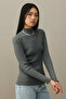 Ribbed Basic Sweater Anthracite - 2