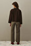 Denim Kimono Jacket Brown - 6