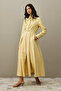 Pens Detailed Dress Yellow - 5