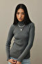 Ribbed Basic Sweater Anthracite