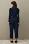 Ribbed Basic Sweater Navy Blue - 6