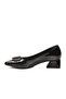 Black Patent Leather Women's Light Short Heeled Shoes 451133 Z - 4