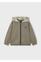 4-10 Years Old Boy's Three-Piece Suit |   Zippered Brown Cardigan, Sweatpants Set - 5