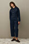 Oversize Short Denim Jacket Dark Blue - 7