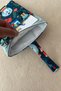 Linen Book Cover with Pockets, Padded Snap-On Book Cover, Gift for Book Lovers - 5