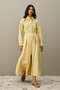Pens Detailed Dress Yellow - 3