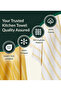 100% Cotton Herringbone Kitchen Towels Set- Pack of 4, 71x84 cm, - Highly Absorbent Dish Towels - 4