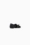 Ballet Twist Mary Jane Babet, Black Leather, Patent Strap, Luxury Design with Buckle Detail - 3