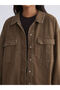 Lcw Modestshirt Collar Oversize Women's Jean Jacket - 4