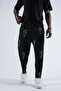 Patterned Baggy Pants with Elastic Waist