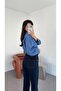 Dark Navy Blue Momfit Jeans - 2