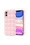 iPhone 12 Case Glossy Flexible Silicone Shrp Dom Dom Cover - Pink