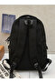 Solid Zip Closure Backpack - 4