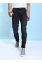 Men Dark Wash Slim Fit Black Jeans