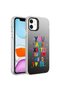 iPhone 11 Compatible Patterned Shrp Silver Hard Case-You