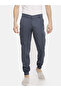 Men Blue Mid Rise Slim Fit Cargo Pants