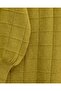 Square Patterned Slit Soft Knit Tunic - Oil Green - 3