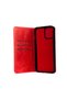 iPhone 12 Compatible Shrp Genuine Leather Multi Wallet Case-Red - 4
