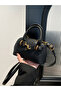 Solid Double Top Handle Handbag - 6
