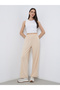 Back Pocket Printed Pants with Elasticated Waistband