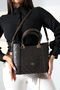 Women's Brown Patterned Hand and Shoulder Bag Suitable for Daily and Evening Dress Use - 3