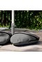 IGGÖN Parasol Base with Sandbags, Dark Grey, 60 x 60 cm - 4