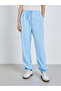 Blue Relaxed Fit Cuffed Joggers - 2