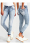 Slim Fit Faded Jeans with Floral Print Pocket
