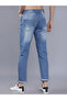 Men Mid Rise Slim Fit Blue Jeans - 5